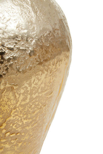 Small Ombre Silver and Gold Finish Vase