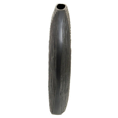 Large Grey Aluminium Vase