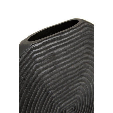 Large Grey Aluminium Vase