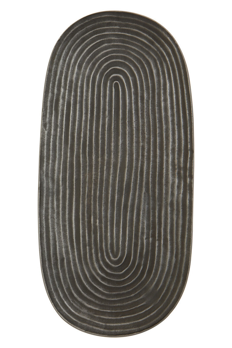 Small Grey Oval Dish