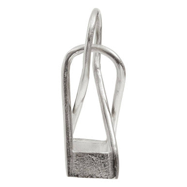Large Nickel Finish Sculpture