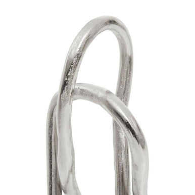 Large Nickel Finish Sculpture