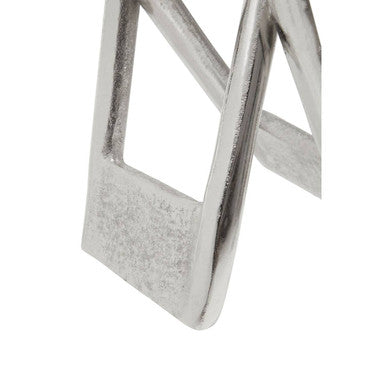 Large Nickel Finish Sculpture