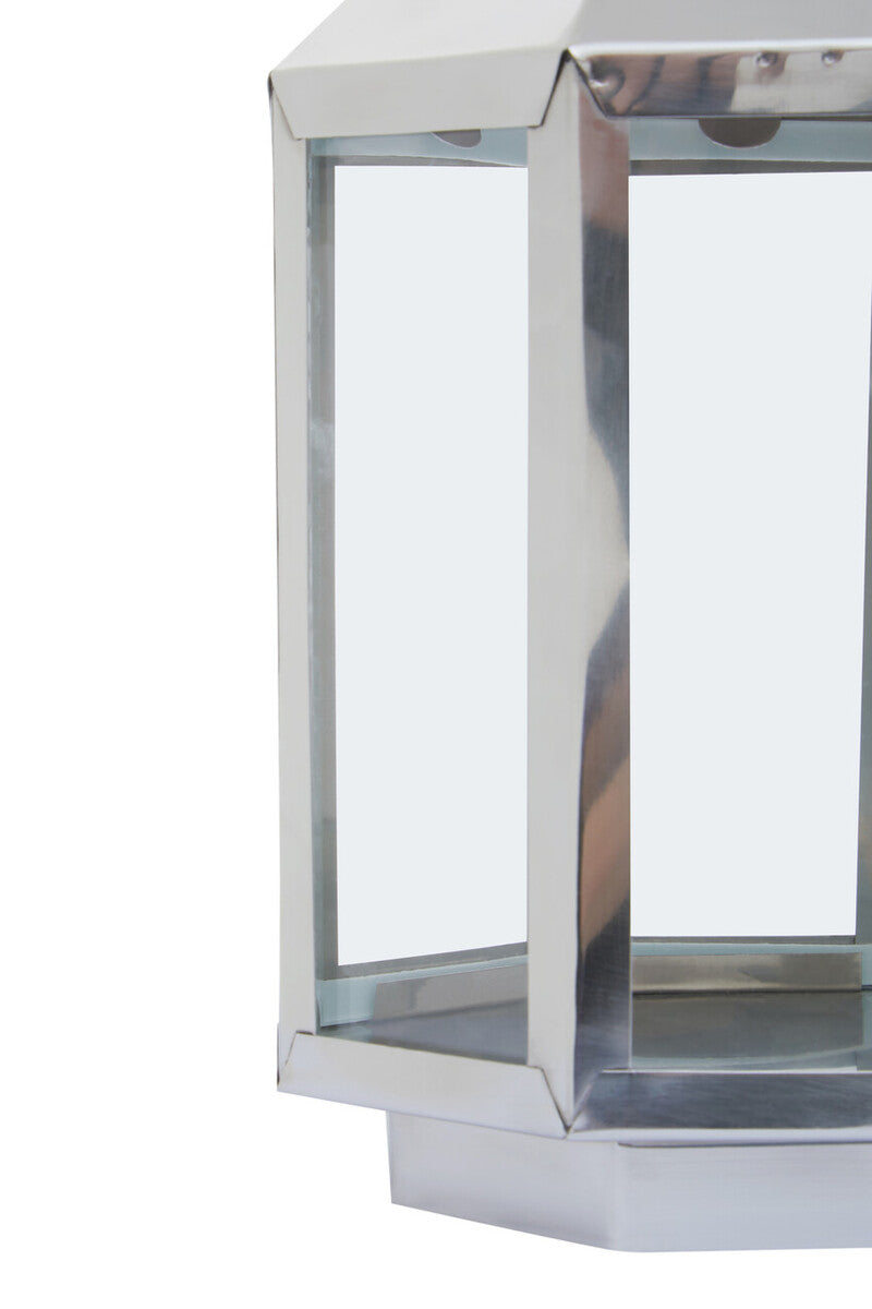 Small Silver Steel Lantern
