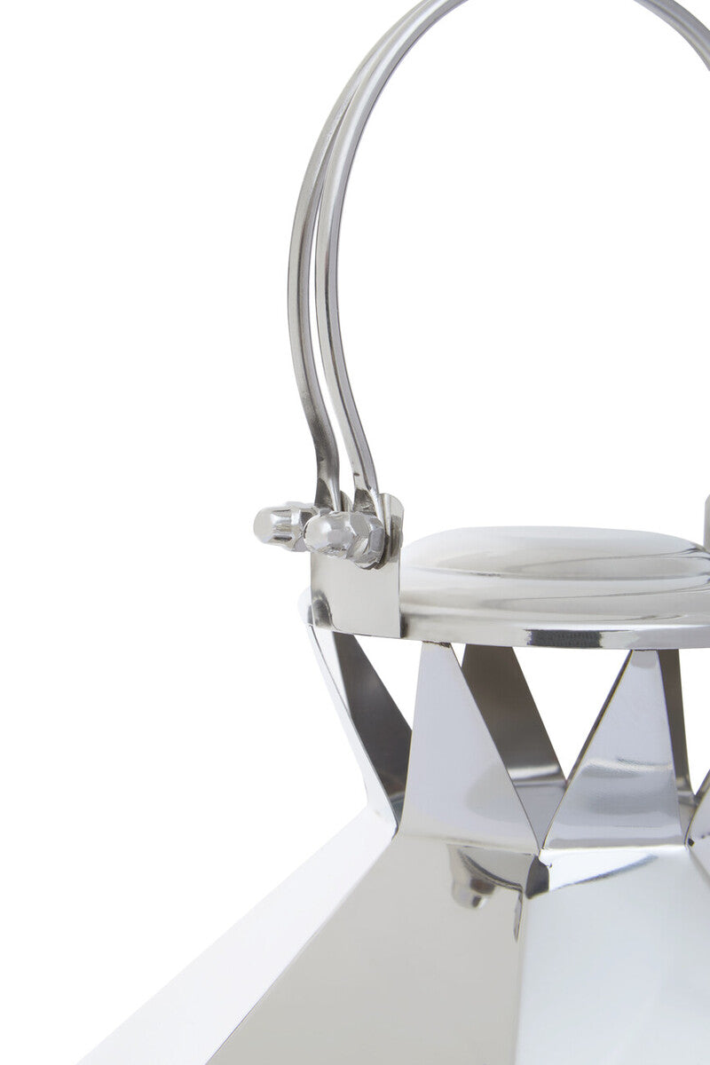 Small Silver Steel Lantern