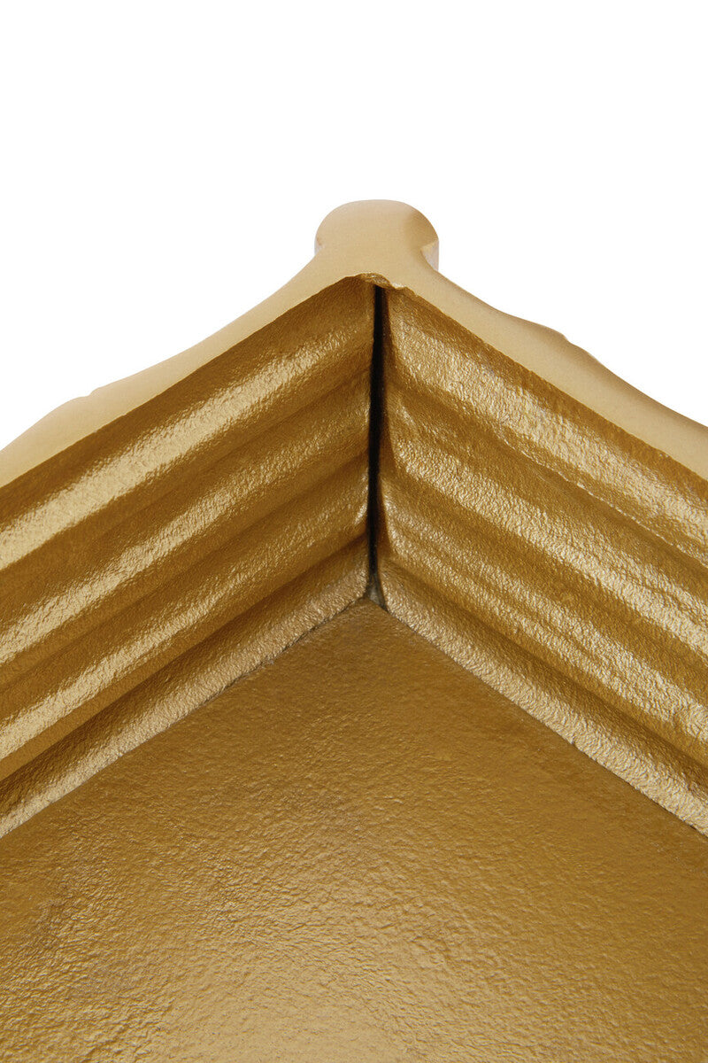 Small Gold Finish Bamboo Effect Trinket Box