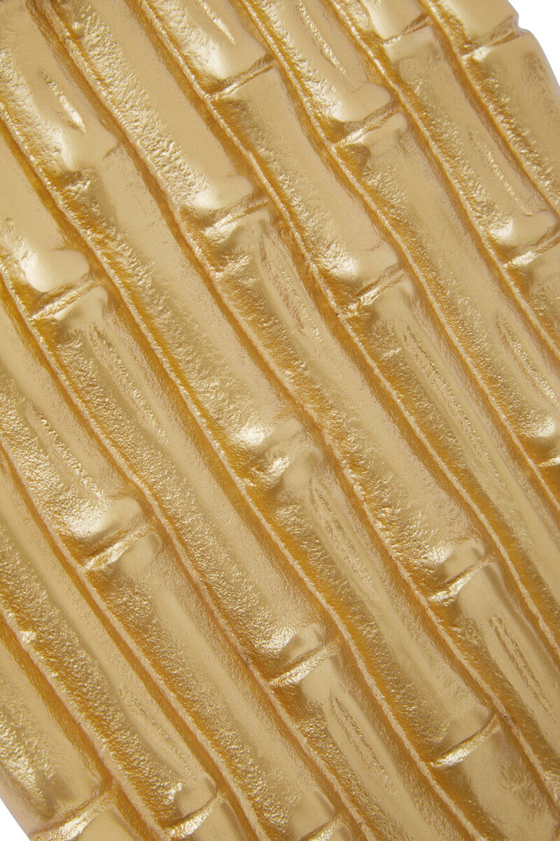 Small Gold Finish Bamboo Effect Trinket Box