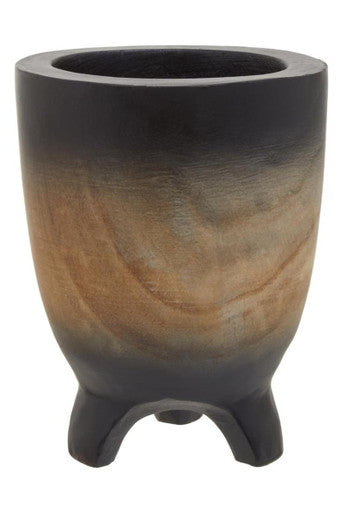 Small Wooden Black Ombre Planter