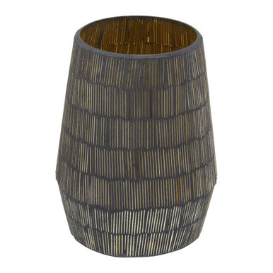 Large Mosaic Glass Candle Holder