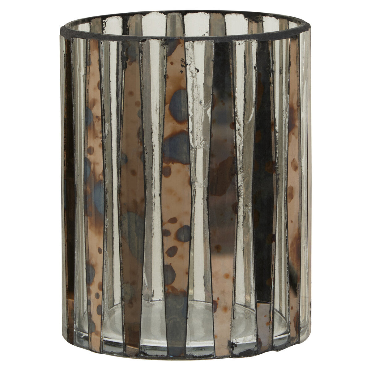 Smoked Antique Finish Small Candle Holder