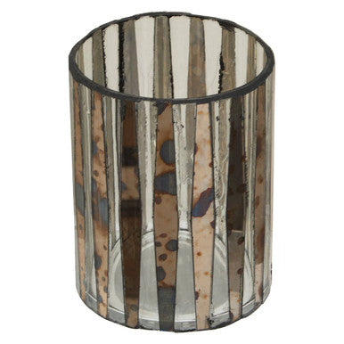 Smoked Antique Finish Small Candle Holder