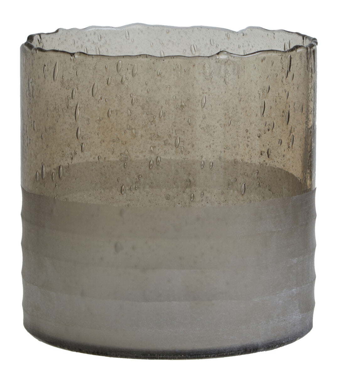 Natural Small Candle Holder in Clear Glass