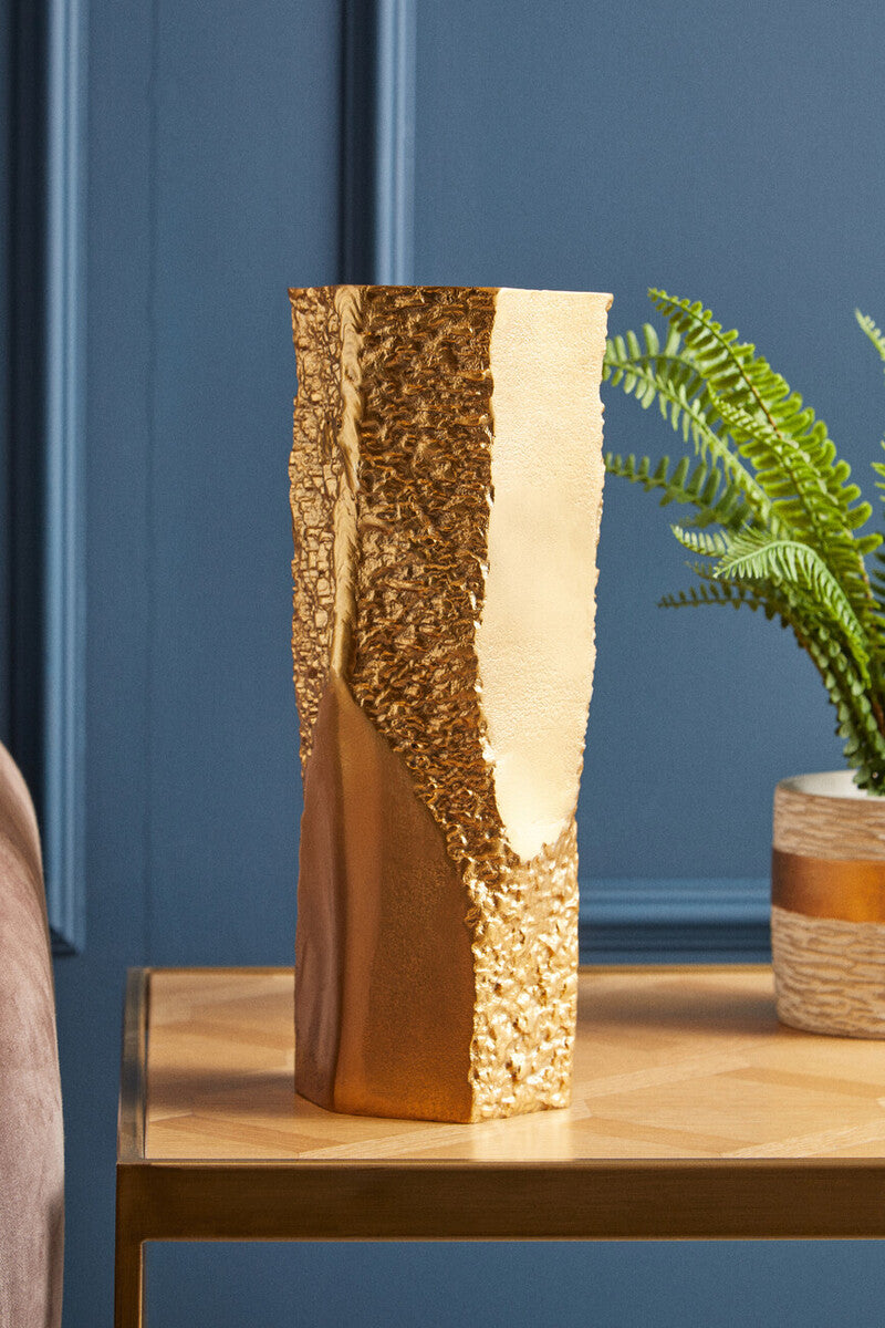 Small Gold Textured Vase