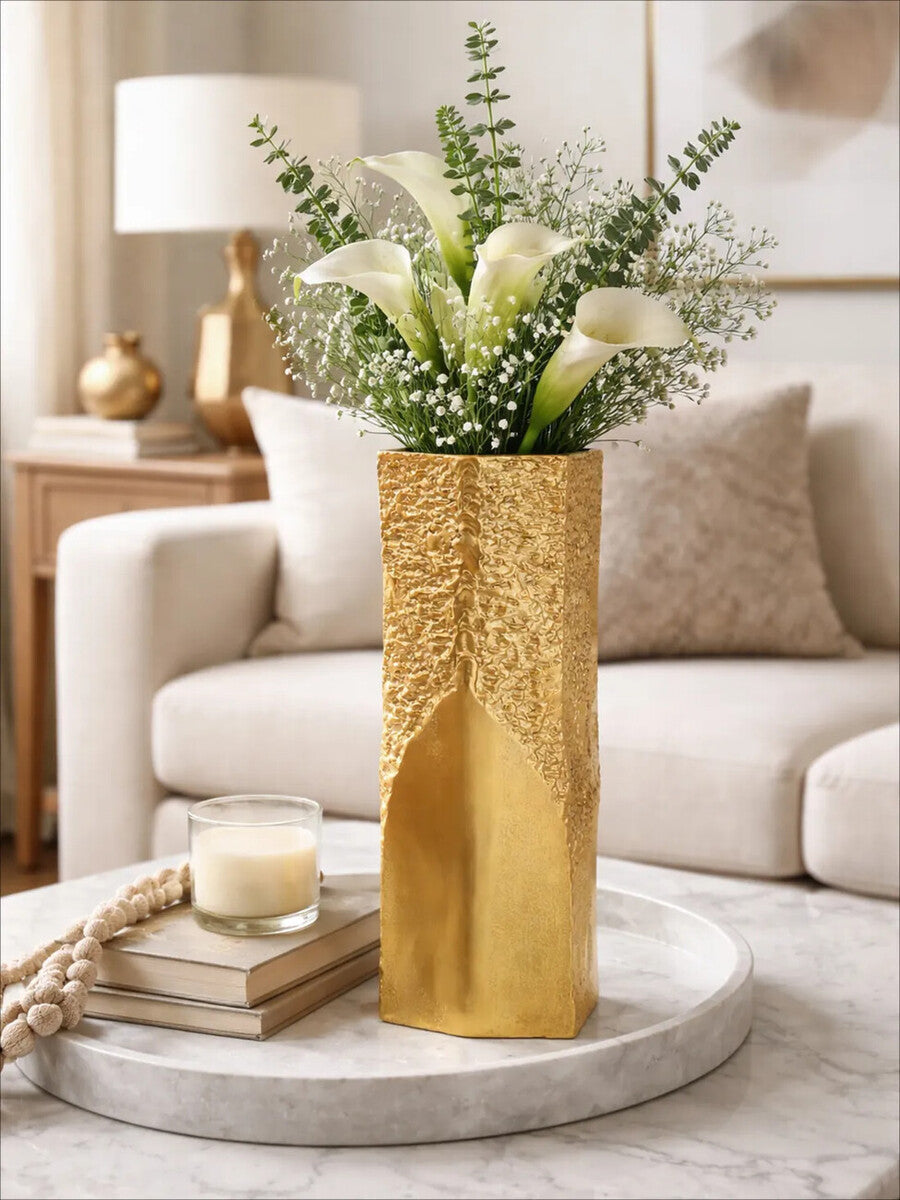 Small Gold Textured Vase