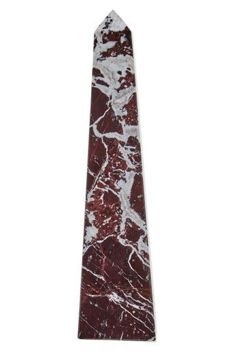 Large Red Marble Obelisk