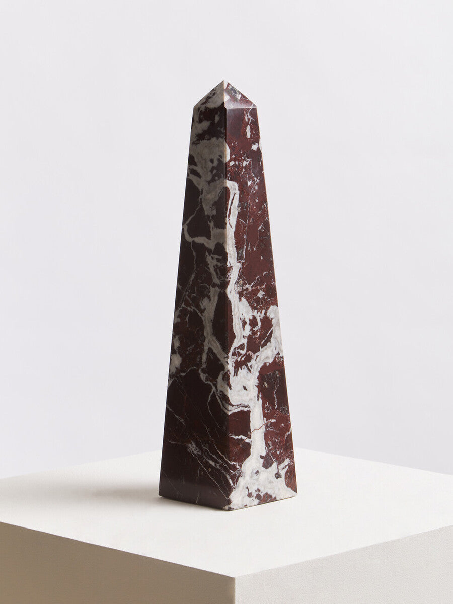 Large Red Marble Obelisk