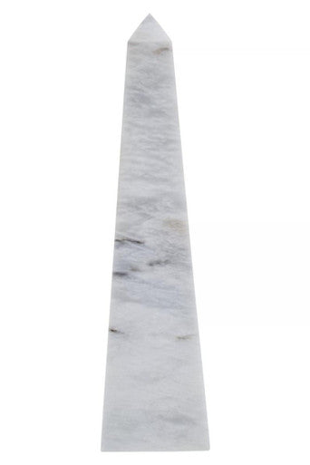 Large White Marble Obelisk