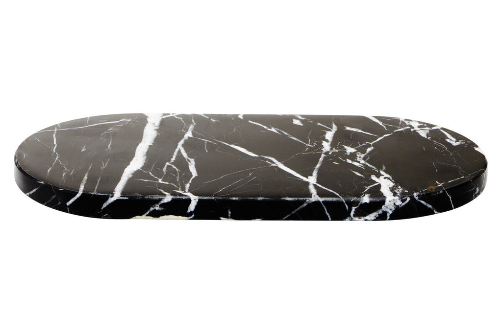 Oval Black Marble Chopping and Serving Board