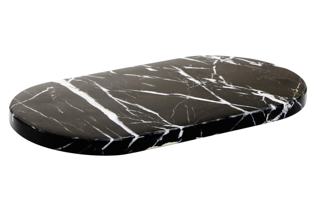 Oval Black Marble Chopping and Serving Board