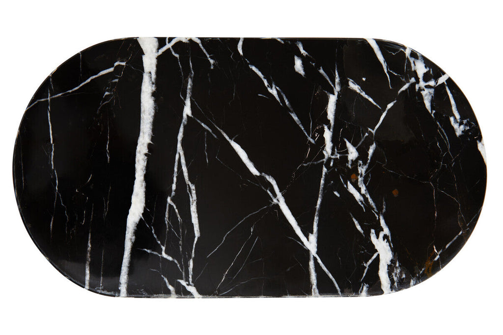 Oval Black Marble Chopping and Serving Board