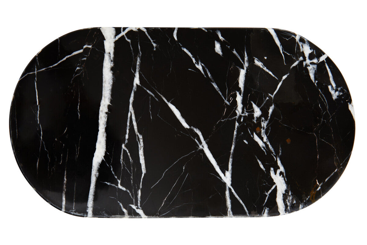 Oval Black Marble Chopping and Serving Board