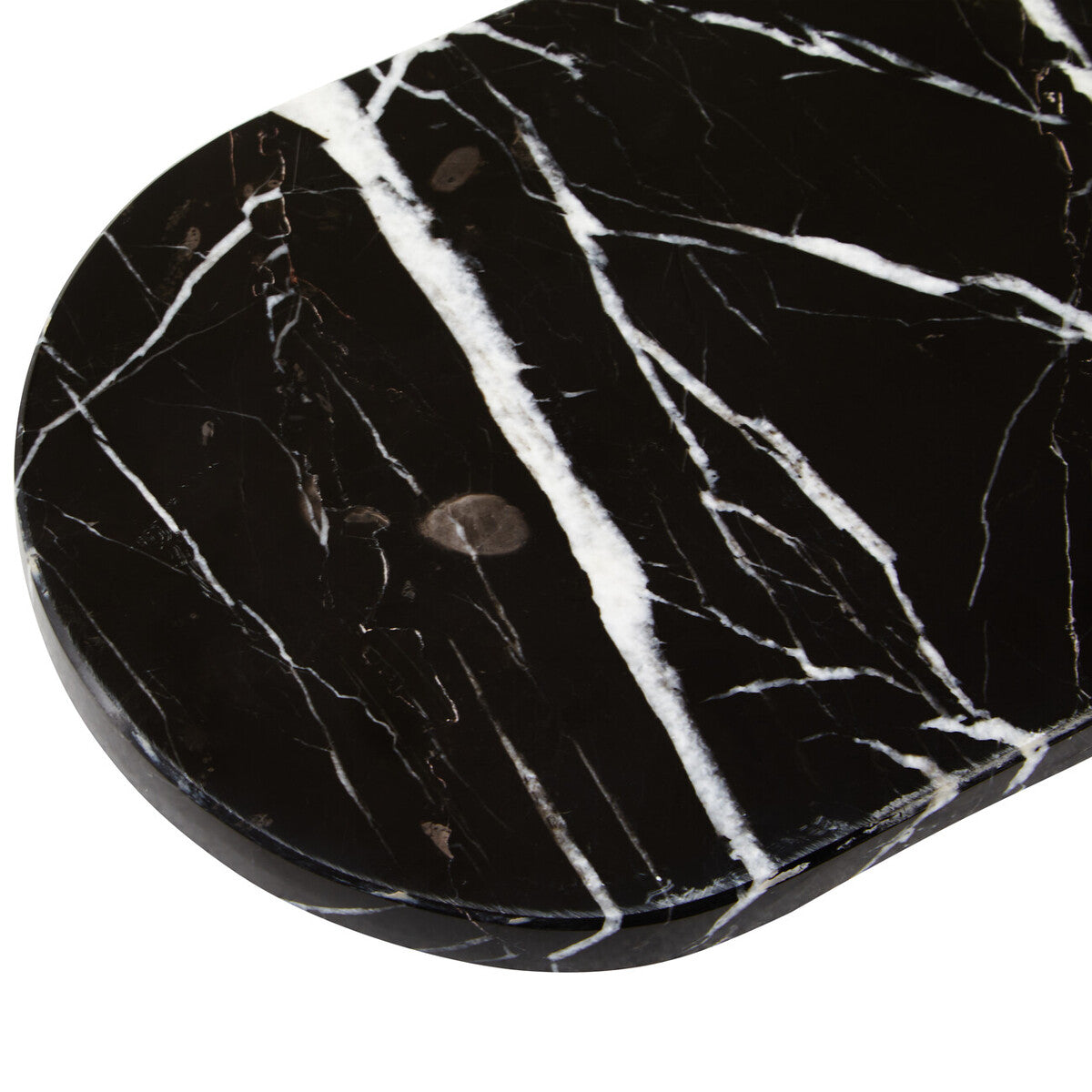 Oval Black Marble Chopping and Serving Board