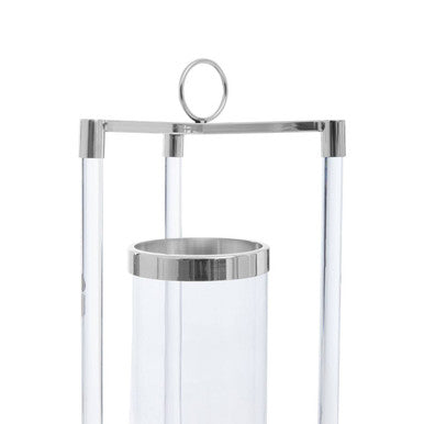 Large Silver Finish Lantern