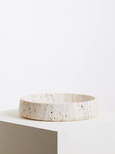 Travertine Catch All Bowl
