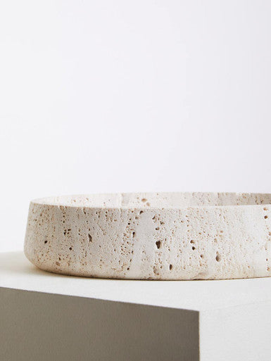 Travertine Catch All Bowl