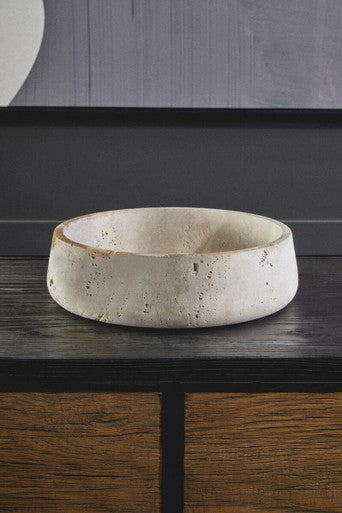 Travertine Catch All Bowl