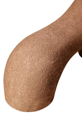 Small Textured Beige Abstract Vase