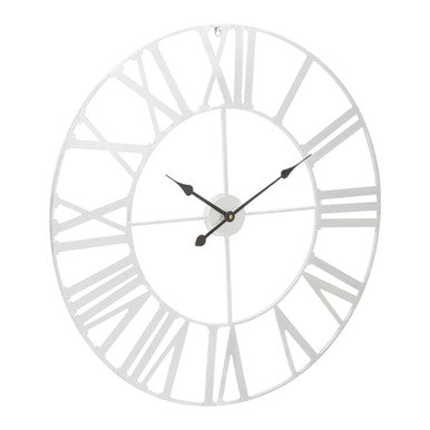 Silver Metal Wall Clock