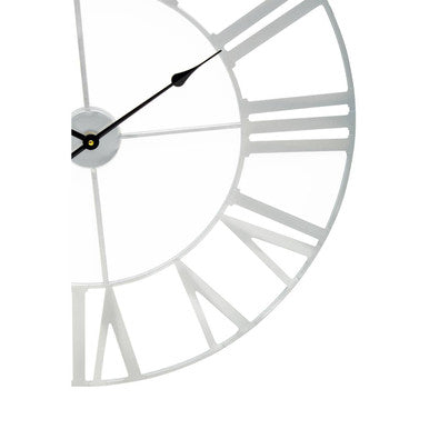 Silver Metal Wall Clock