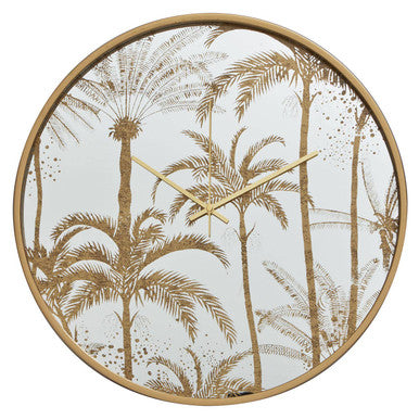 Botanical Wall Clock with Nature Inspired Design