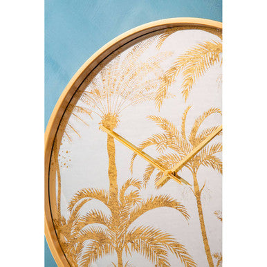 Botanical Wall Clock with Nature Inspired Design
