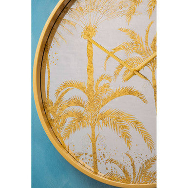 Botanical Wall Clock with Nature Inspired Design