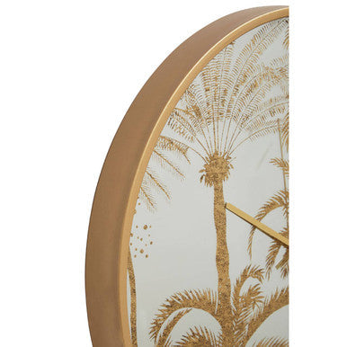 Botanical Wall Clock with Nature Inspired Design