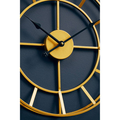 Small Gold Metal Wall Clock