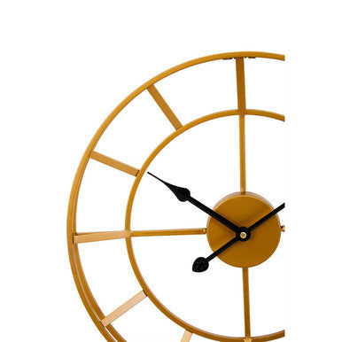 Small Gold Metal Wall Clock