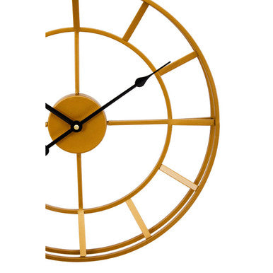 Small Gold Metal Wall Clock