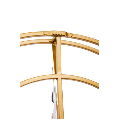 Small Gold Metal Wall Clock