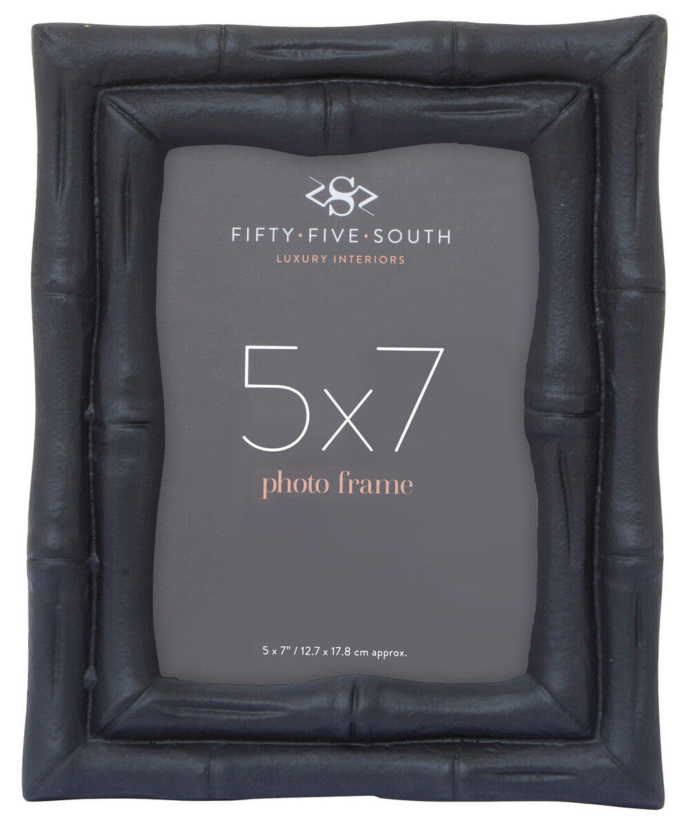 5 x 7 Black Bamboo Effect Photo Frame