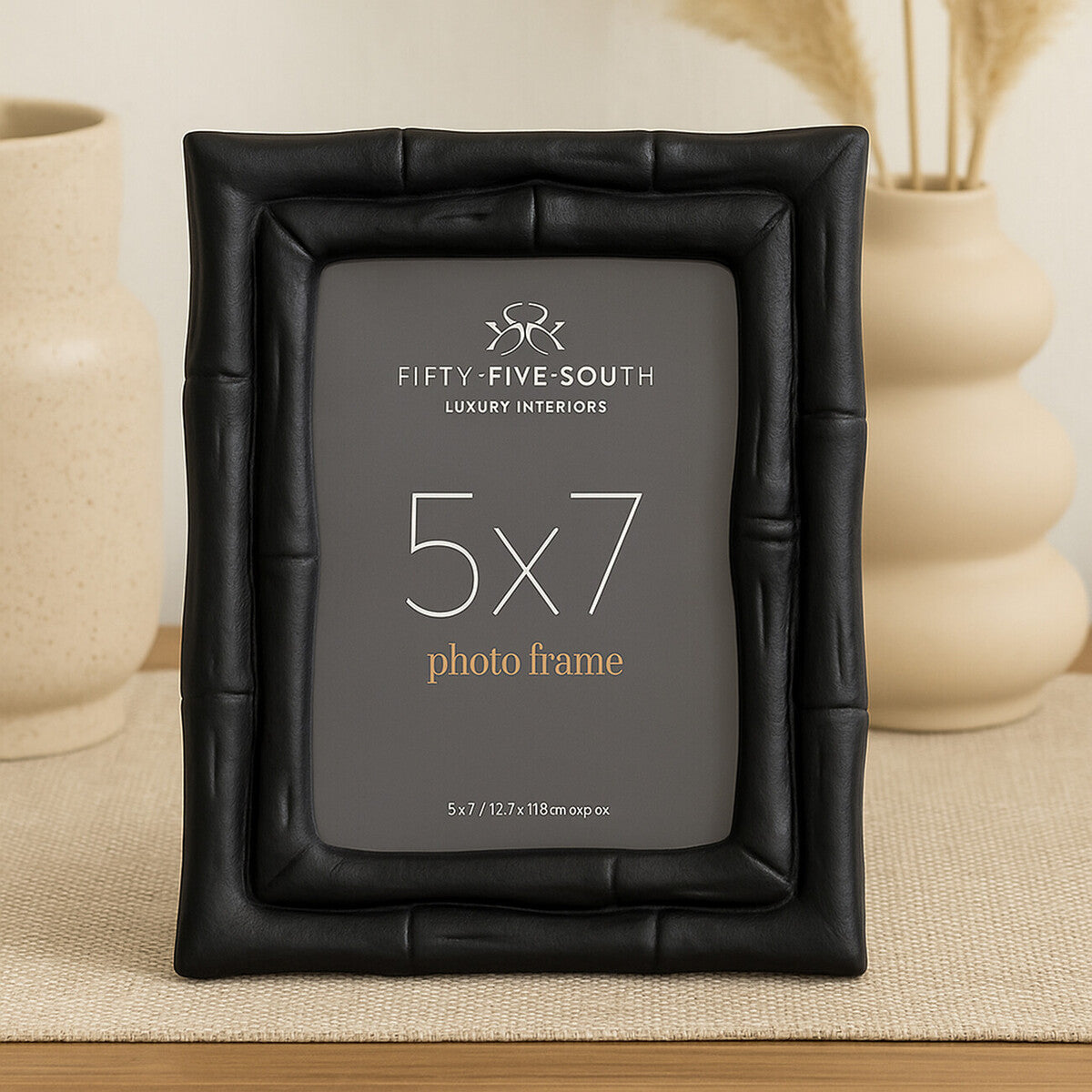 5 x 7 Black Bamboo Effect Photo Frame