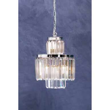 6 Bulb Crystal Glass Pendant Light