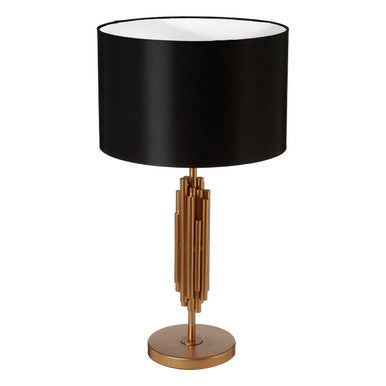 Manor Table Lamp in Black and Gold