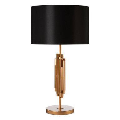 Manor Table Lamp in Black and Gold