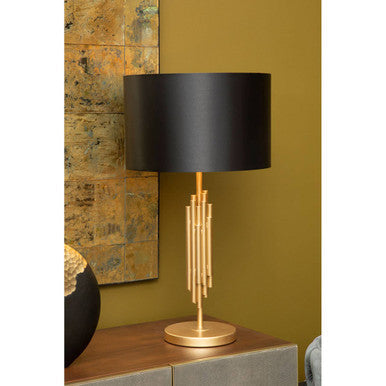 Manor Table Lamp in Black and Gold