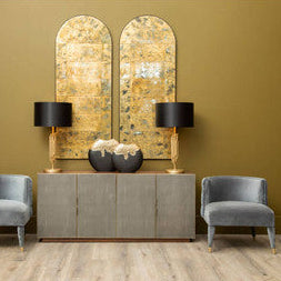 Manor Table Lamp in Black and Gold