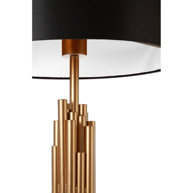 Manor Table Lamp in Black and Gold