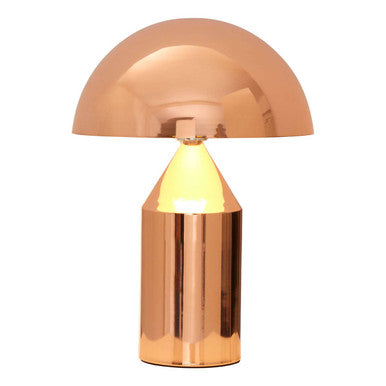 Gold Table Lamp with Geometric Design